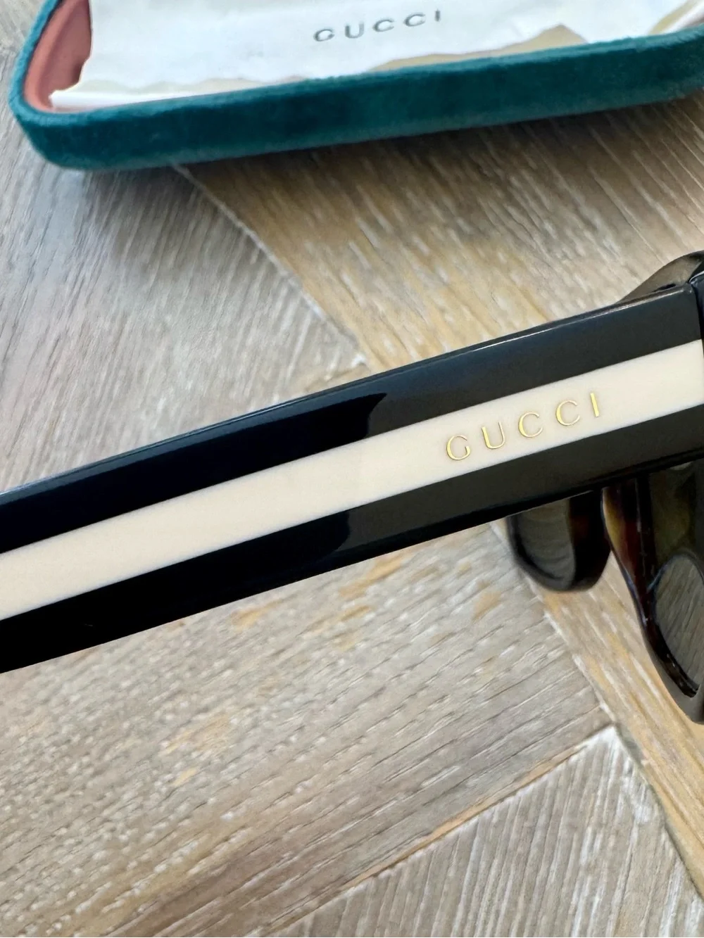 Gucci GG0341S 003 Sunglasses w/ Original Case & Cleaning Cloth